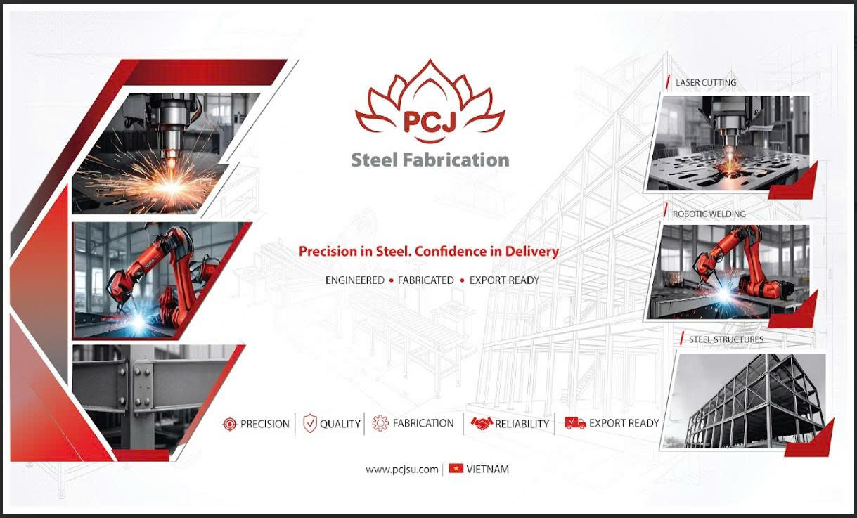 PCJ Steel Fabrication – custom steel fabrication from Vietnam for global projects
